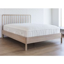 Burbank Oak Wood Spindle Double Bed In Oak