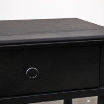 Burbank Wooden Dressing Table With 2 Drawers In Black