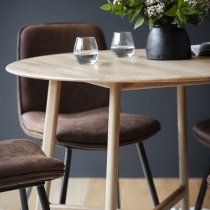 Madrina Round Wooden Dining Table In Oak