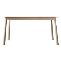 Burbank Rectangular Oak Wood Dining Table In Oak