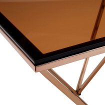 Alluras Coffee Table With Champagne Metal Legs