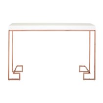 Alluras Console Table With Rose Gold Legs