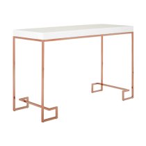 Alluras Console Table With Rose Gold Legs