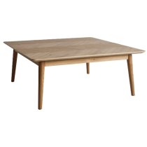 Melino Square Wooden Coffee Table In Mat Lacquer