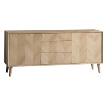 Melino Wooden Sideboard With 2 Doors 3 Drawers In Mat Lacquer