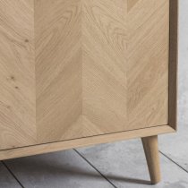 Melino Wooden Sideboard With 2 Doors 3 Drawers In Mat Lacquer