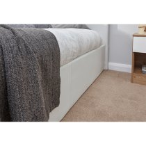 Eltham End Lift Ottoman Single Bed In White