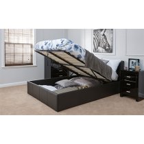 Eltham End Lift Ottoman Double Bed In Black