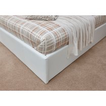 Eltham End Lift Ottoman King Size Bed In White