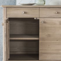 Burbank Wooden Sideboard With 3 Doors 3 Drawers In Oak