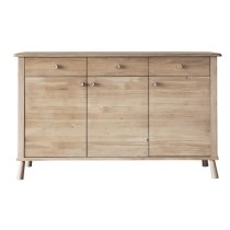 Burbank Wooden Sideboard With 3 Doors 3 Drawers In Oak