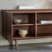 Madrina Wooden Sideboard With 2 Doors And 3 Drawers In Walnut