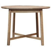 Kinghamia Round Wooden Dining Table In Oak