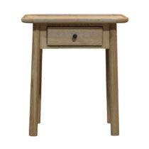 Kinghamia Wooden Side Table With 1 Drawer In Oak