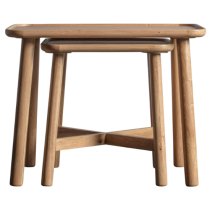 Kinghamia Wooden Nest Of 2 Tables In Oak