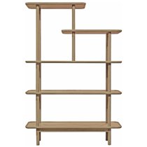 Kinghamia Wooden Open Display Unit With Shelves In Oak