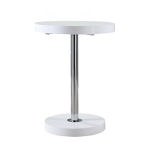 Havana High Gloss Bar Table Round In White