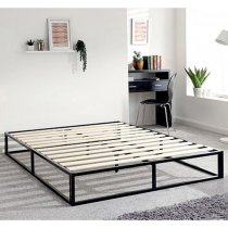 Putney Metal Double Bed In Black