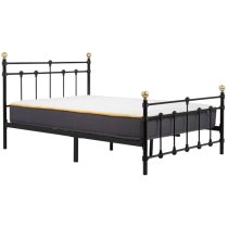 Atalla Metal Double Bed In Black