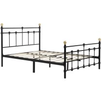 Atalla Metal Double Bed In Black