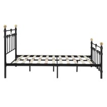 Atalla Metal Double Bed In Black