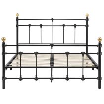 Atalla Metal Double Bed In Black