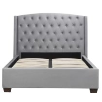 Balmorals Fabric Double Bed In Grey