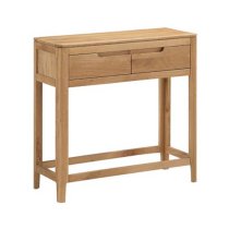 Trimble Large Console Table In Oak With 2 Drawers