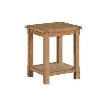 Trevino End Table In Oak With Shelf