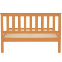 Danvers Wooden Low End Double Bed In Antique Pine