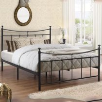 Emilia Metal Single Bed In Black