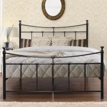 Emilia Metal Single Bed In Black