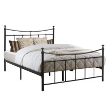 Emilia Metal Single Bed In Black