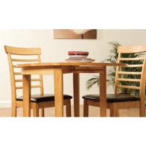 Marsic Half Moon Dining Set In Light Oak With 2 Chairs