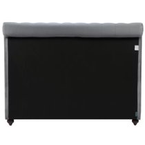 Marlowe Fabric Storage King Size Bed In Grey