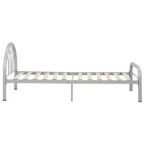 Salol Metal Single Bed In Silver