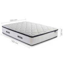 Silvis Bliss Memory Foam Small Double Mattress In White