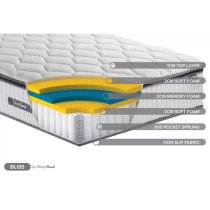 Silvis Bliss Memory Foam Double Mattress In White