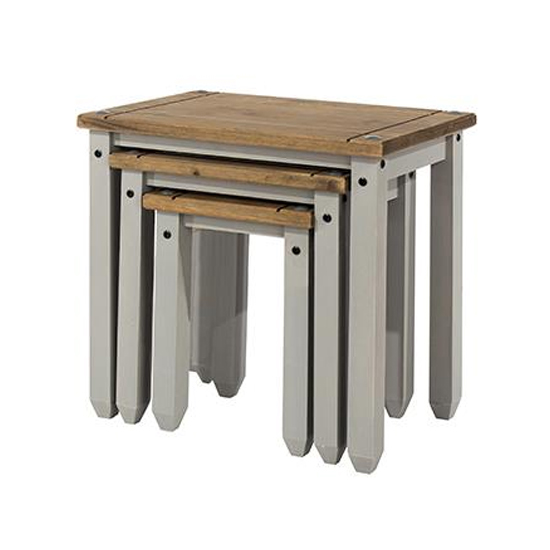 Consett Set Of 2 Nesting Tables In Grey