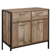 Urbana Wooden Sideboard With 2 Doors And 2 Drawers In Rustic