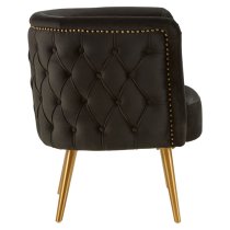 Intercrus Upholstered Fabric Tub Chair In Black