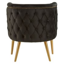 Intercrus Upholstered Fabric Tub Chair In Black