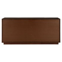 Fomalhaut Wooden Sideboard With Gold Metal Frame In Brown