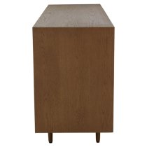 Nushagak Wooden Sideboard With 2 Doors And 3 Drawers In Brown