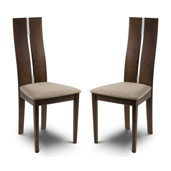 Calandra Solid Beech Dining Chair In Pair