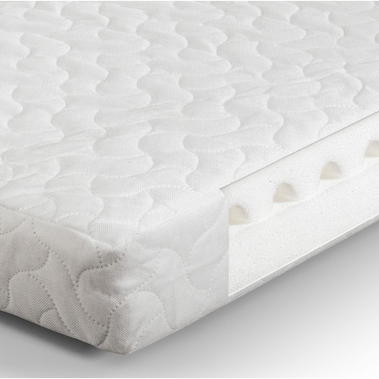 Abene PU Foam Cotbed Double Mattress In White