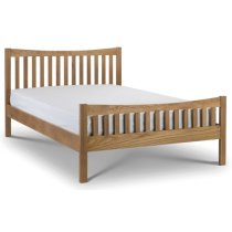 Barnett Wooden Double Bed In Solid Oak