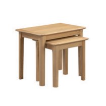 Callia Wooden Set Of 2 Nesting Tables In Oak