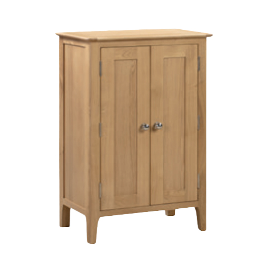 Callia Wooden Shoe Storage Cabinet In Oak