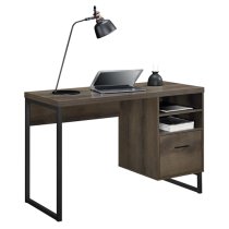 Condon Wooden Laptop Desk With 1 Drawer In Brown